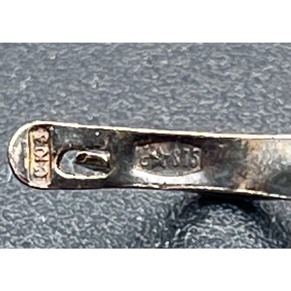 Vintage USSR Gilt 21k Gold Soviet Sterling Silver 875 Rock Crystal Earrings - Picture 6 of 16